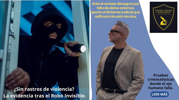 Dictamen de Carlos Sicilia perito cerrajero ante el rechazo del seguro por robo sin daños externos.